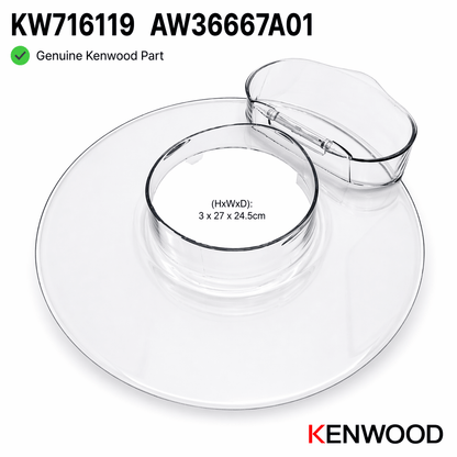 מכסה שקוף למניעת בריחת קמח קנווד KMM770 KMC510 KM330 KM336 KVL40
